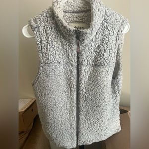 Dylan Sherpa Puffer Vest Sz Medium